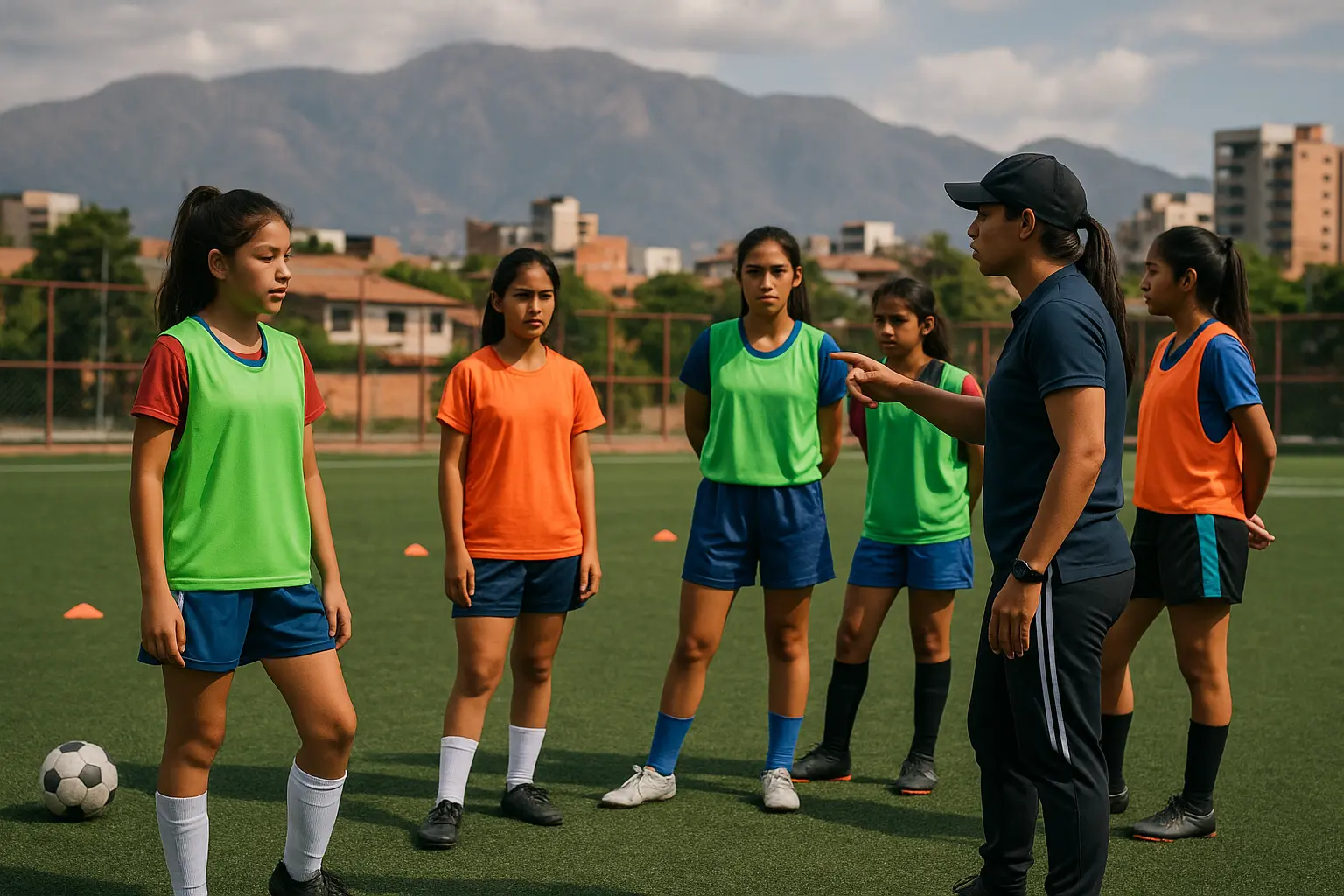 El fútbol femenino en un país sudamericano